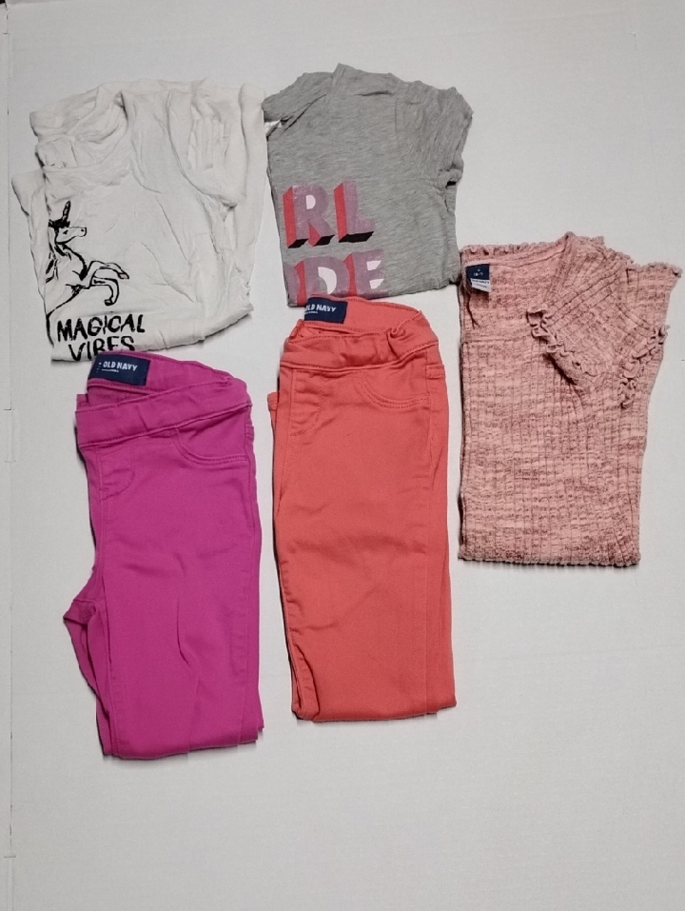 Old Navy Justice Girls Tunic Tee Tops Dress Jeans Bundle S 6/7